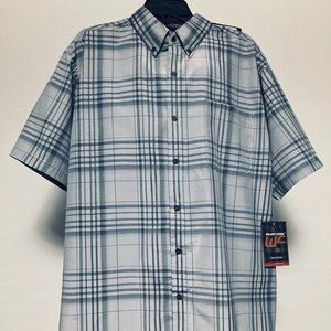 Walnut Creek Size: Large Cool Gray Plaid Dress Shirt
